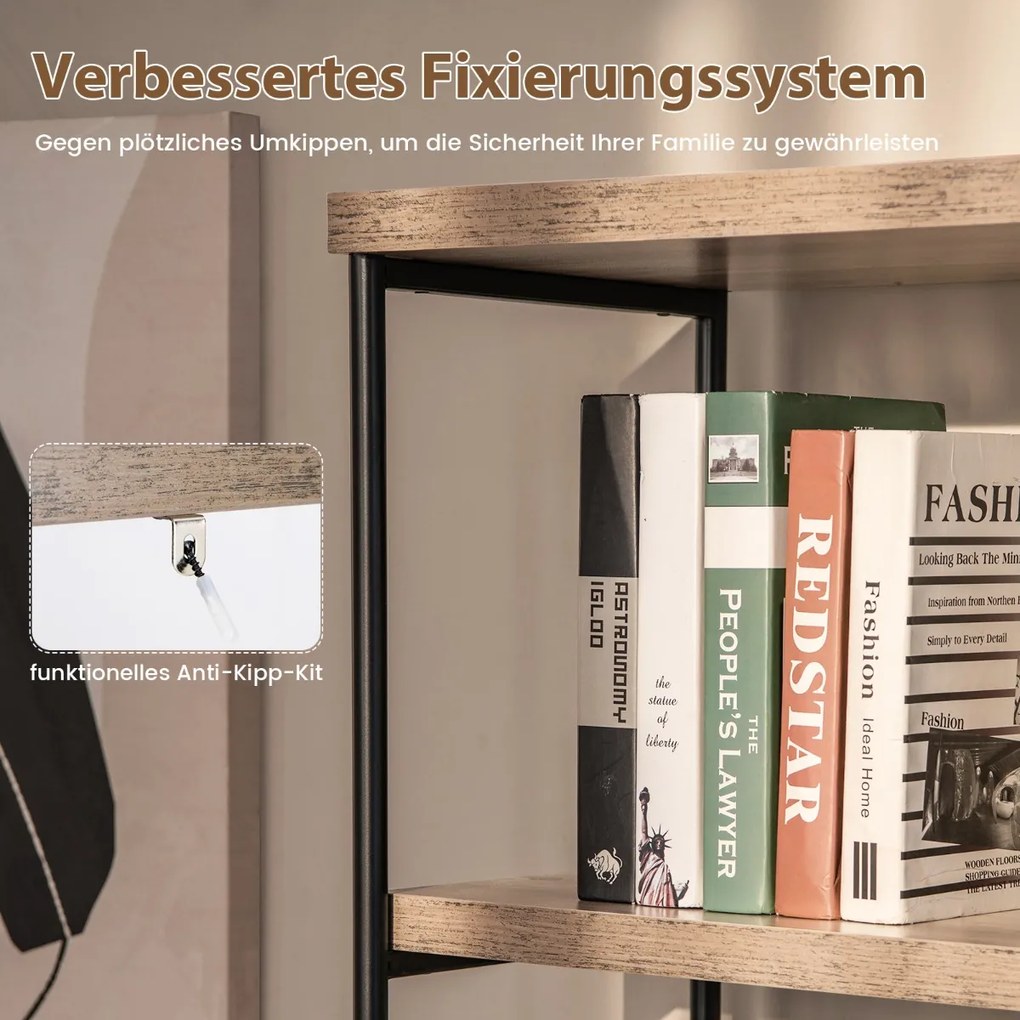 Conjunto de 6 peças de suportes de plástico com 5 correntes destacáveis ​​para ambientes internos e externos - Amarelo