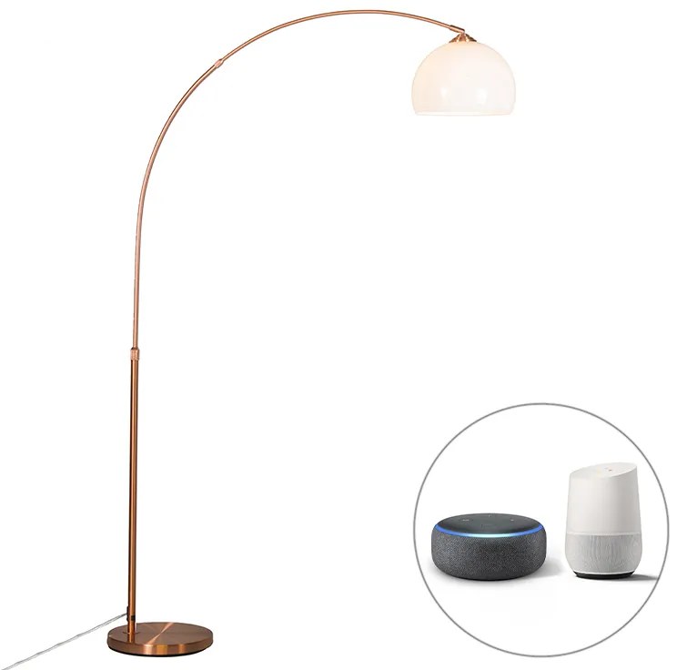 LED Candeeiro de arco inteligente em cobre incl. A60 Wifi - Arc Basic Moderno