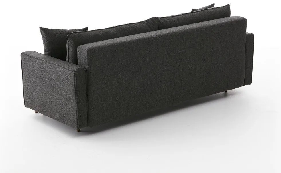 Sofá-cama de 3 Lugares Eva – Antracite – 210x82x90 cm