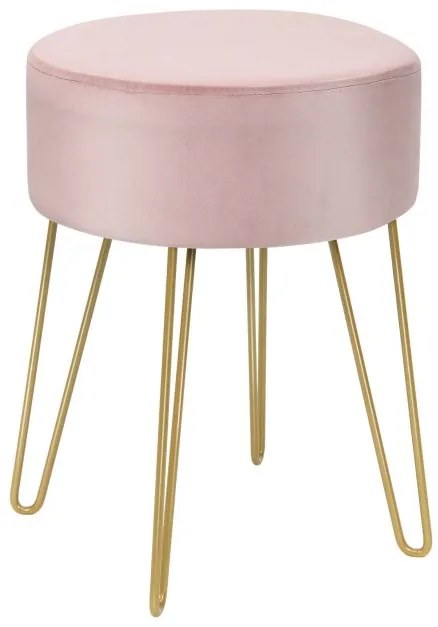 Mesa móvel de pé com altura ajustável e rodízios traváveis ​​- rosa e branco