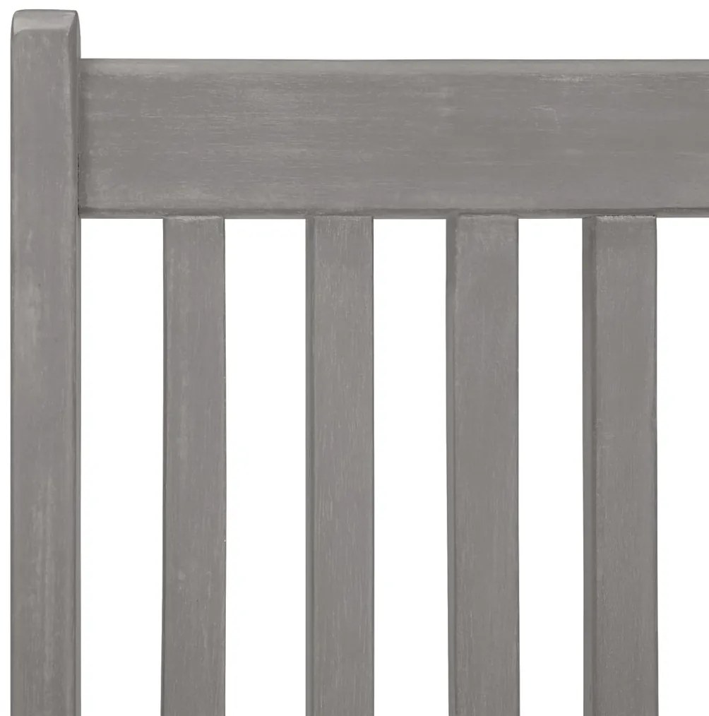 5 pcs conjunto de jantar jardim madeira acácia maciça cinzento