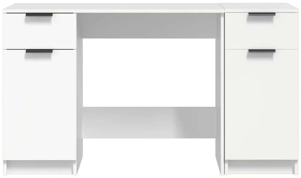 Secretária c/ móvel de apoio derivados madeira branco