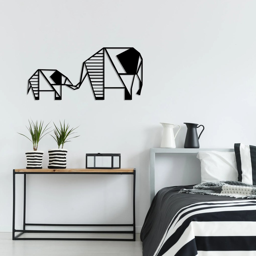 **** Acessório Decorativo de Parede Metal-436 – Preto – 55 x 25 cm

**