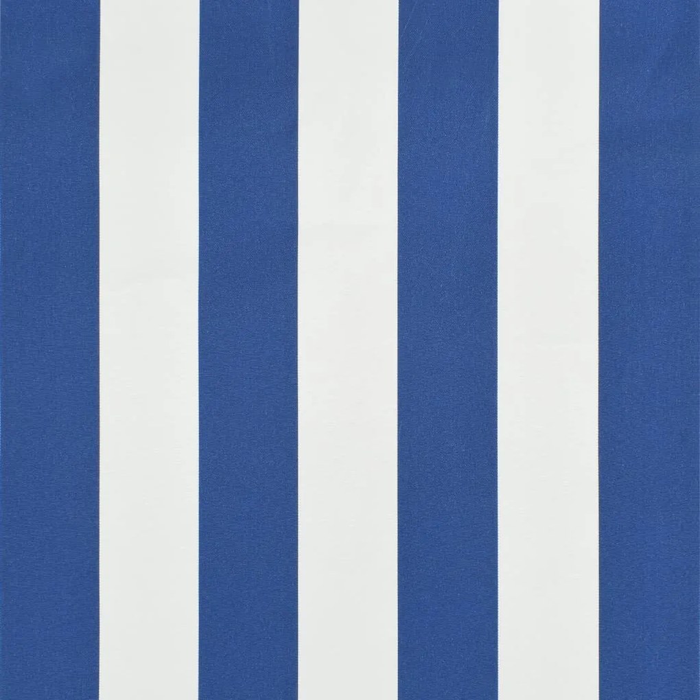 Toldo retrátil 300x150 cm azul e branco