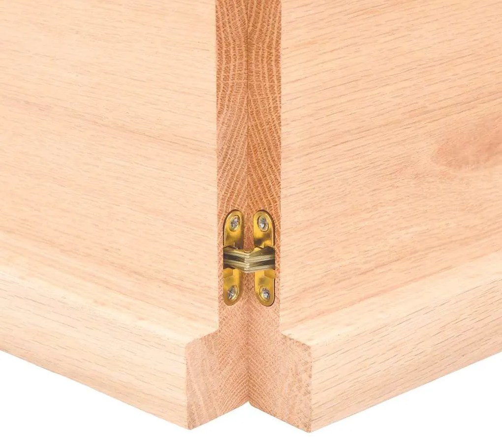 Prateleira de parede 160x40x(2-4)cm carvalho maciço não tratado