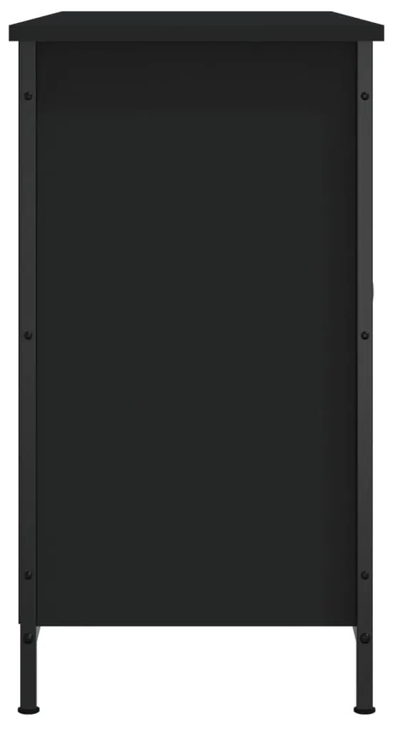 Móvel de TV 100x35x65 cm derivados de madeira preto