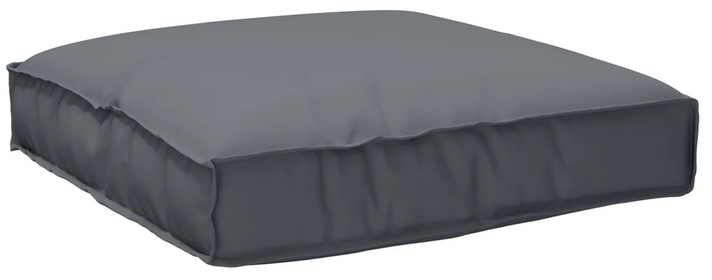 Conjunto de 2 Almofadas de Palete Tecido Oxford Antracite