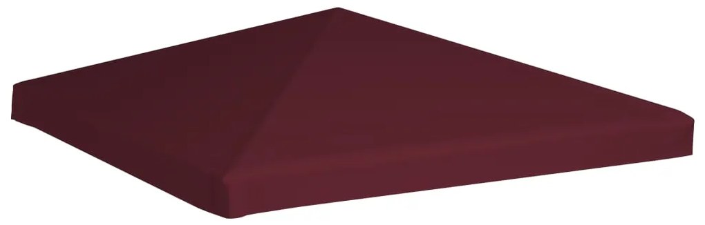 Cobertura de gazebo 310 g/m² 3x3 m bordô