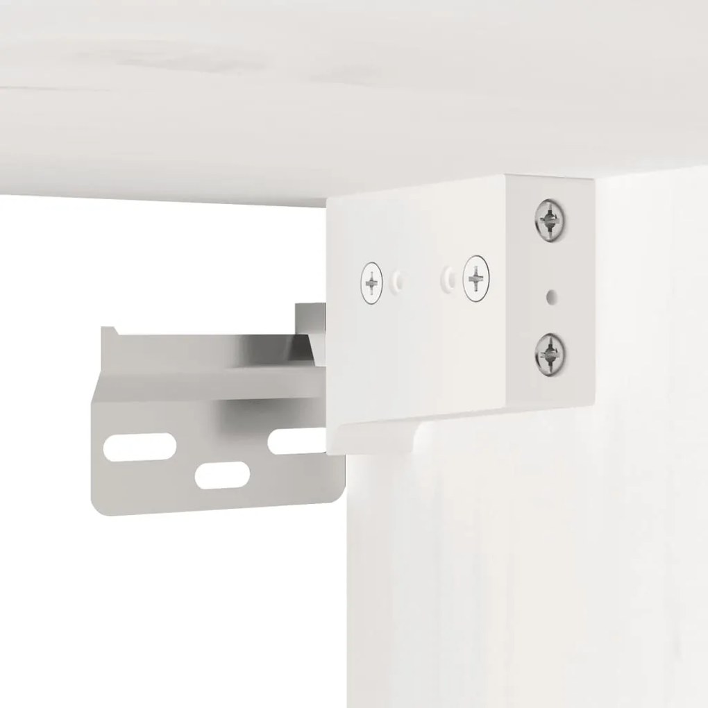 Armários de parede 2 pcs 45x30x35 cm pinho maciço branco