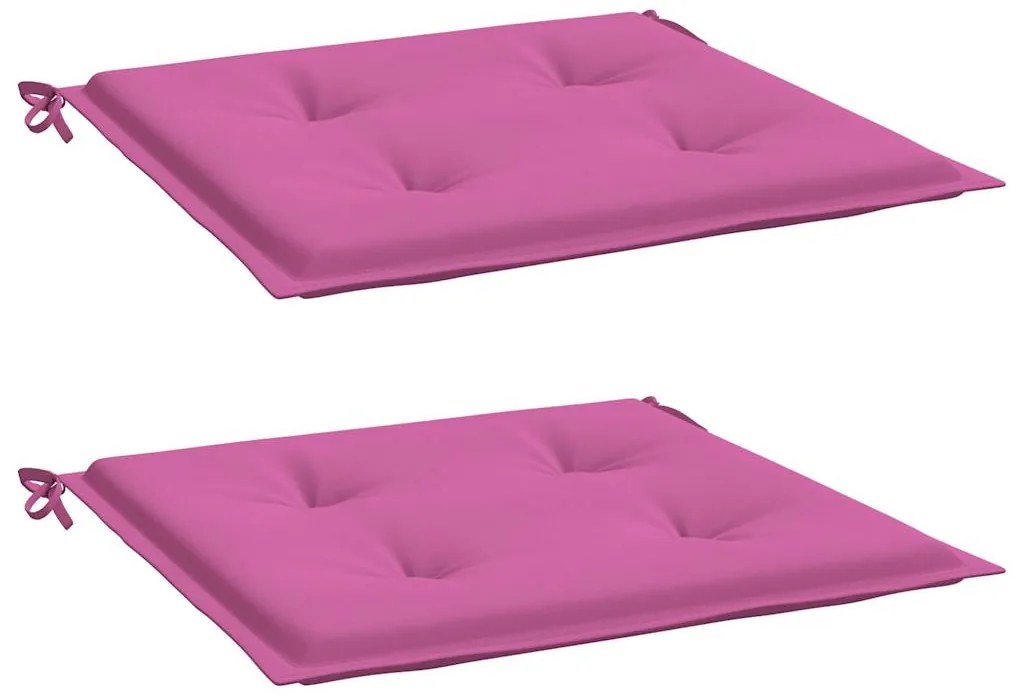 Almofadões p/ cadeira 2pcs 50x50x4cm tecido rosa