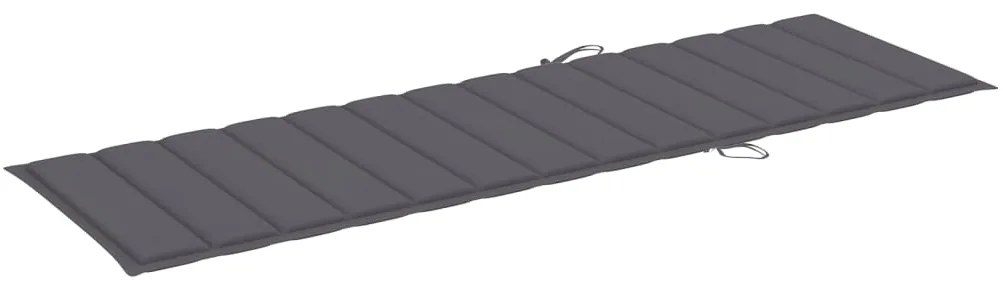 Espreguiçadeira de jardim com mesa e almofadão pinho impregnado