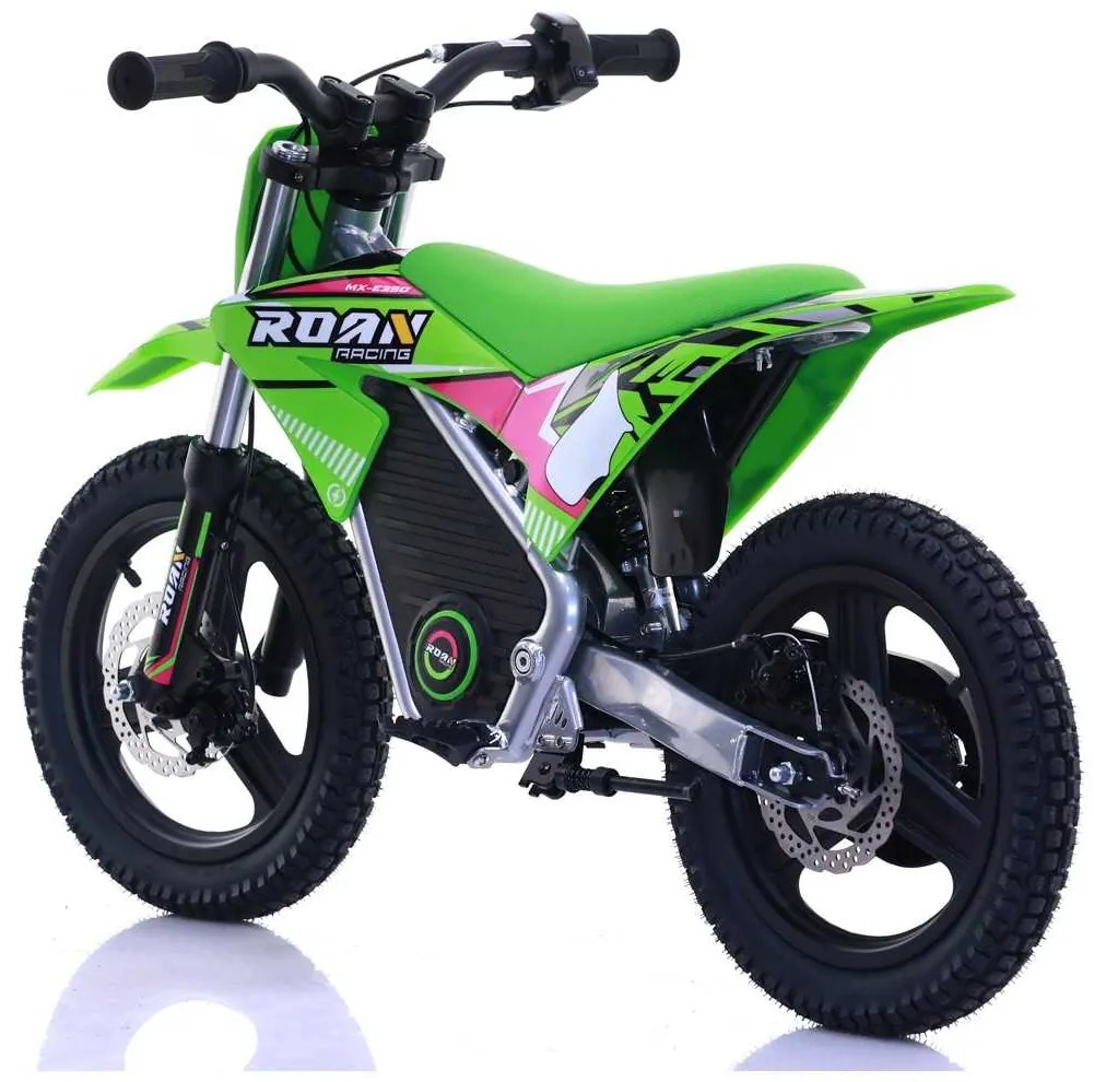 Mini moto elétrica para crianças Minicross electrica 350W 14/14" Warrior MX-E350 Verde