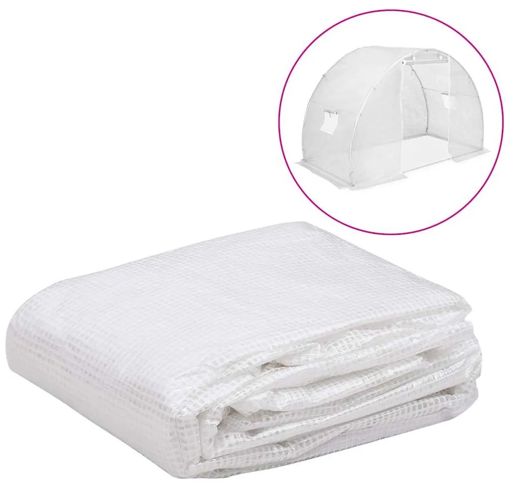 vidaXL Cobertura substituição p/ estufas 4,5m² 3x1,5x2 m transparente