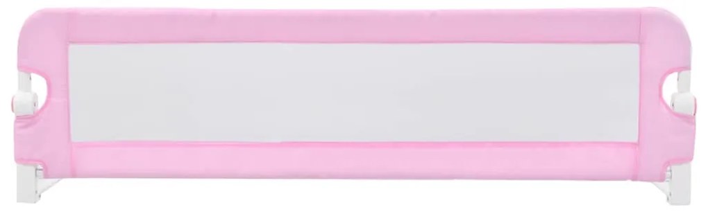 Barra de segurança p/ cama infantil 120x42cm poliéster rosa
