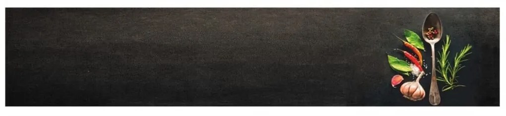 Tapete de cozinha lavável 60x300 cm veludo padrão especiarias