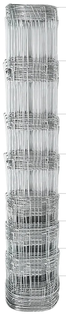 Cerca de Campo vidaXL 1x25 m Aço Galvanizado