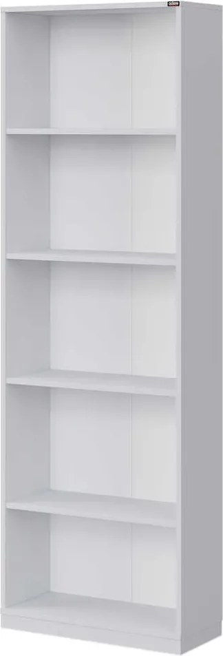Estante “Lumi” — 64x26x182 cm — Design Moderno em Branco com Prateleir