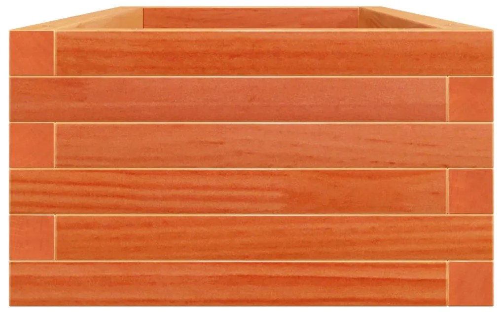 Vaso/floreira de jardim 110x40x23 cm pinho maciço castanho-mel