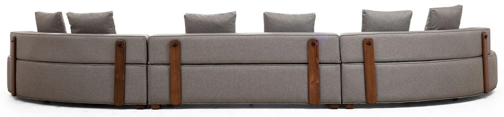 Sofá de Canto Gondol – Cinzento – 552 x 105 x 70 cm