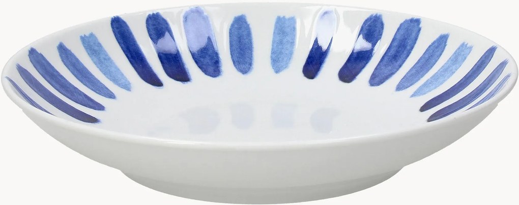 Pratos de massa em porcelana Panarea, conjunto de 6