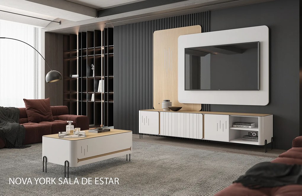 Mesa de centro Nova York (120cm I Lacado I Personalizável)