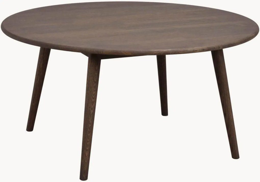 Mesa de centro redonda em madeira de carvalho Tompkins
