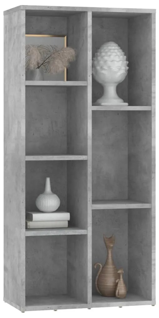Estante 50x25x106 cm derivados de madeira cinzento cimento