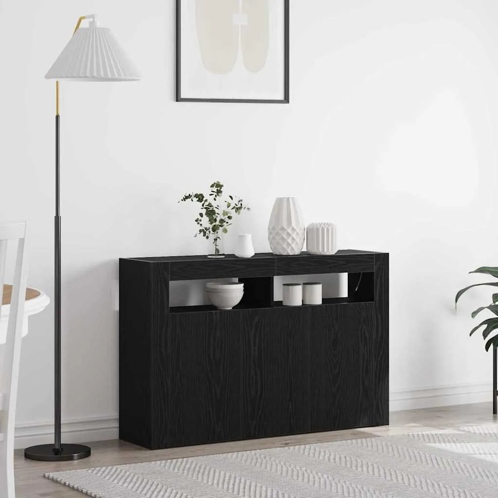 Sideboard Carvalho preto Madeira engenheirada 116 x 30 x 75 cm