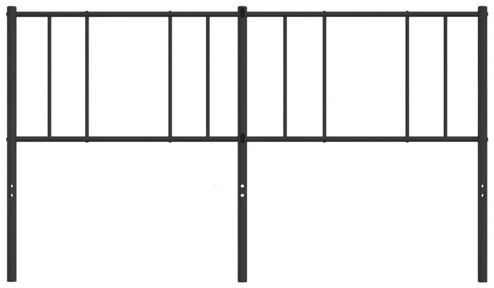 Cabeceira de cama 200 cm metal preto