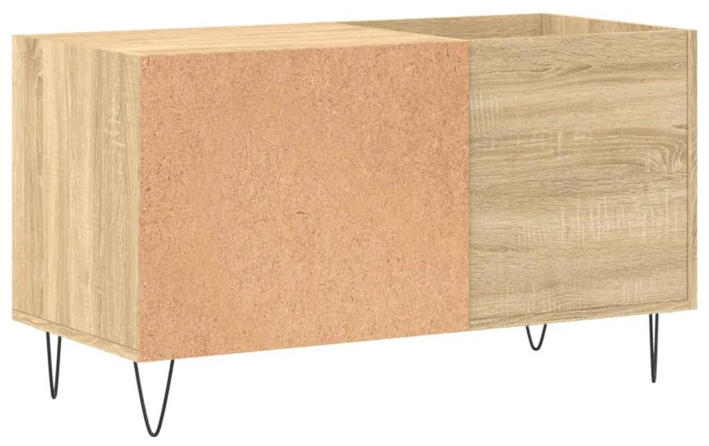 Armário p/ discos 85x38x48 cm deriv. madeira carvalho sonoma