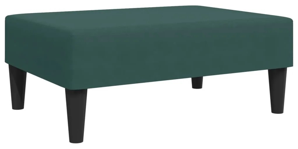 2 pcs conjunto de sofás veludo verde-escuro