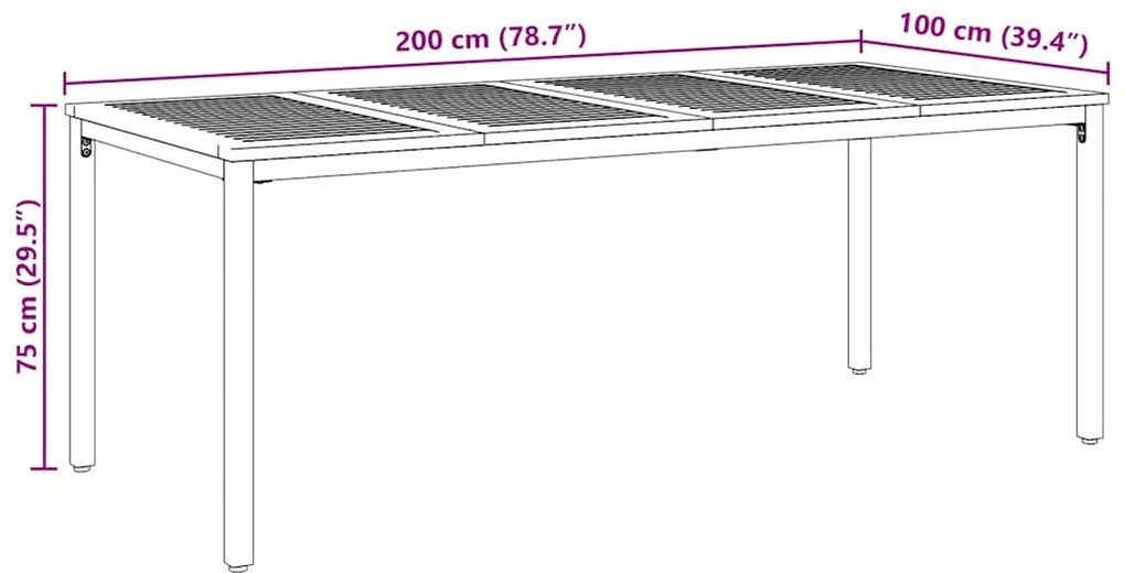 Conjunto de Jantar para Jardim Conjunto de 4 Cinza, Castanho