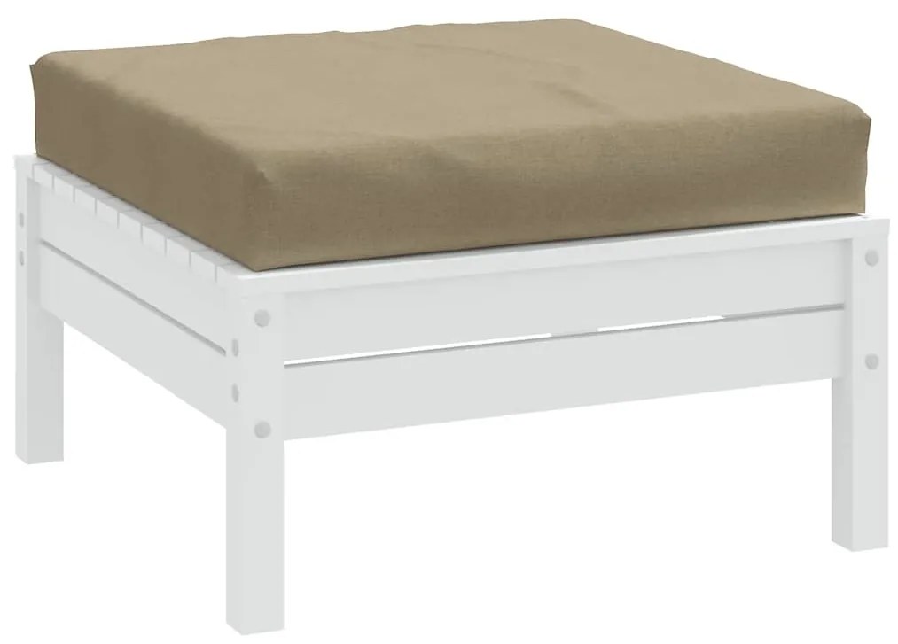 vidaXL Almofadão p/ paletes 60x60x9,5 cm mesclado tecido cinza-acas.