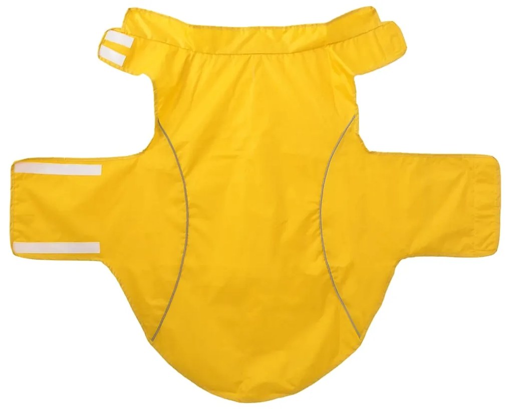 Capa de chuva para cães com tiras reflectoras amarelo 4XL