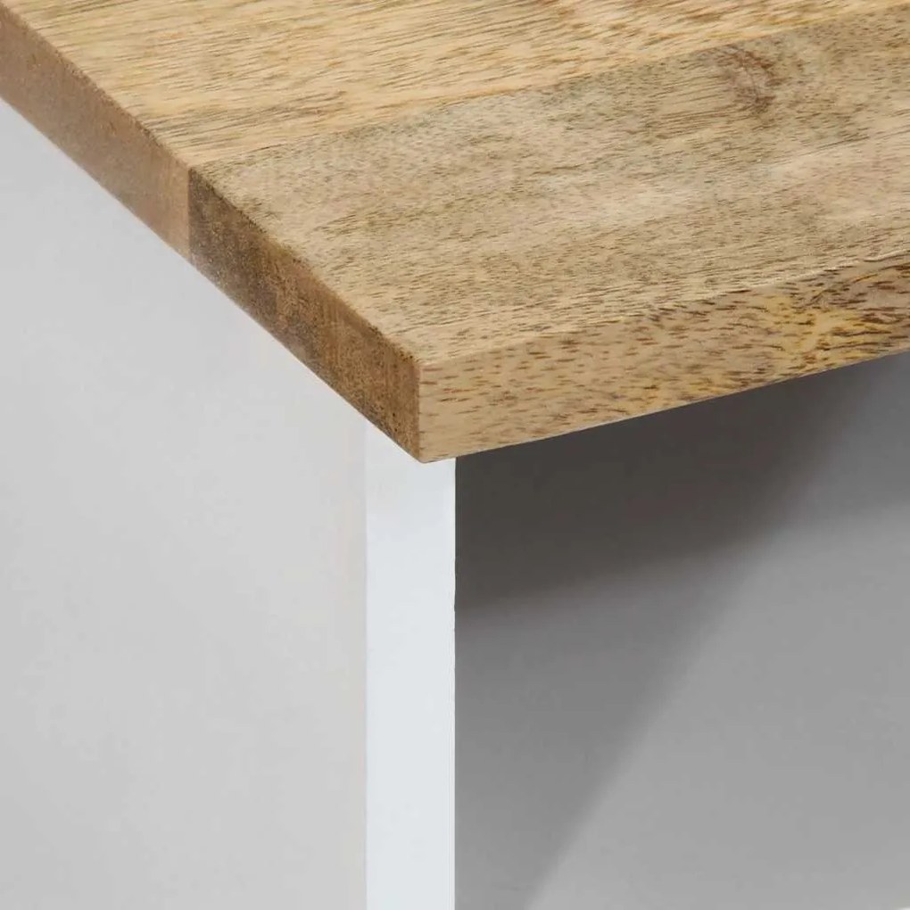 Mesa de centro 80x54x40 cm madeira de mangueira maciça