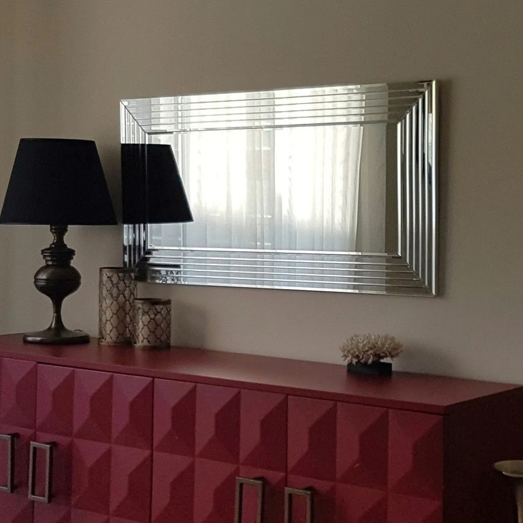 Espelho A305D – Prateado – 130 cm x 65 cm