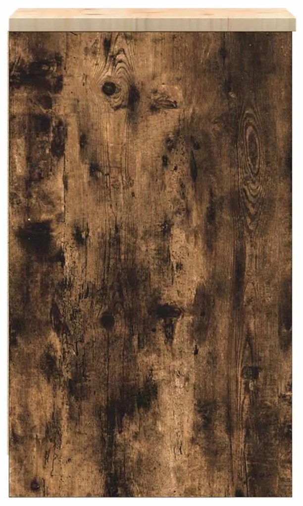 Armário de arrumação de garagem carvalho fumado 30x51x85 cm