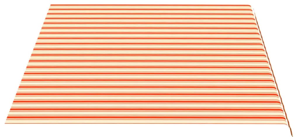 Tecido de substituição para toldo 4,5x3 m amarelo e laranja