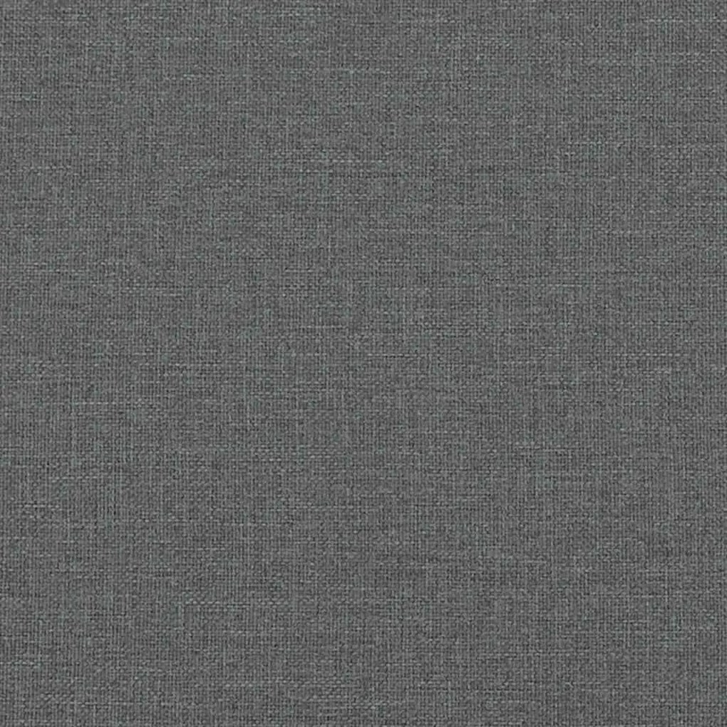 Cadeiras de jantar 2 pcs tecido cinzento-escuro