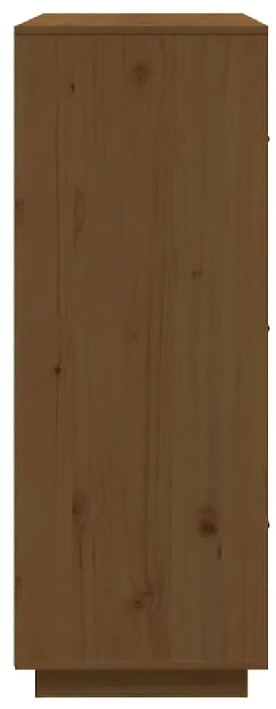 Aparador alto 67x40x108,5 cm pinho maciço castanho mel