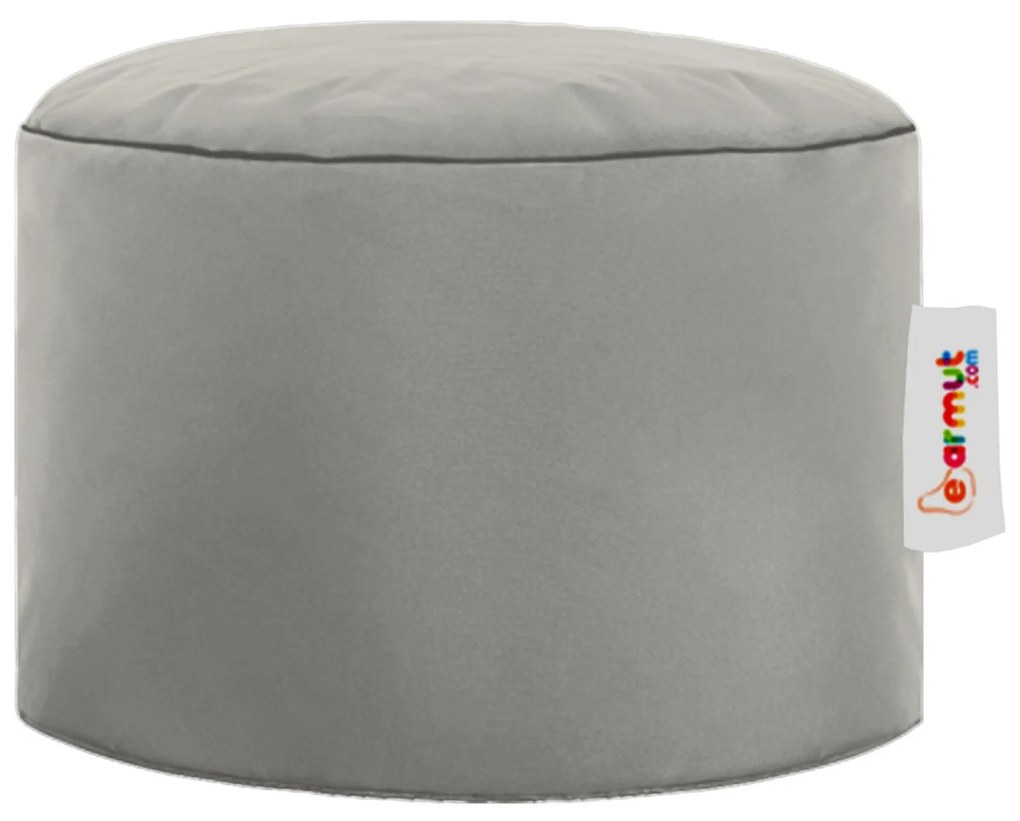 Pufe de Jardim Round Pouf – Fumo – 55x30 cm | Tribo Home