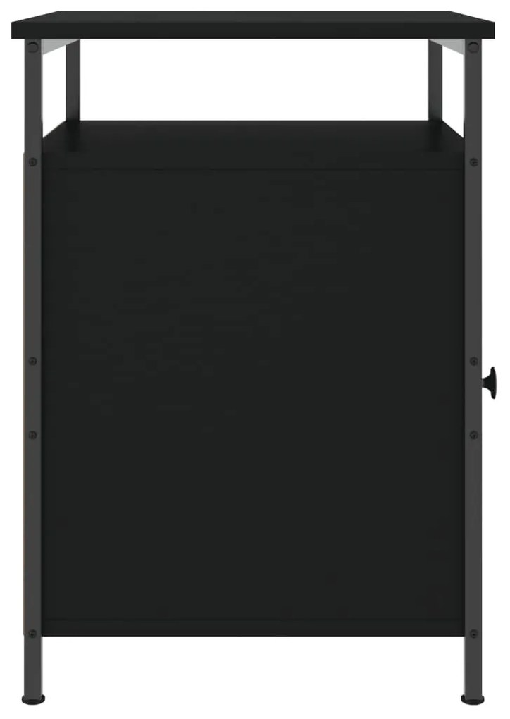 Mesas de cabeceira 2 pcs 40x42x60 cm derivados de madeira preto