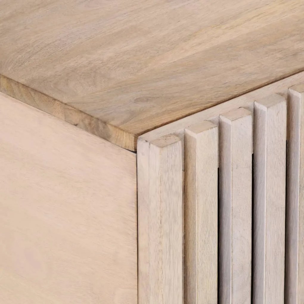 Mesa de centro 100x55x40 cm madeira de mangueira maciça branco