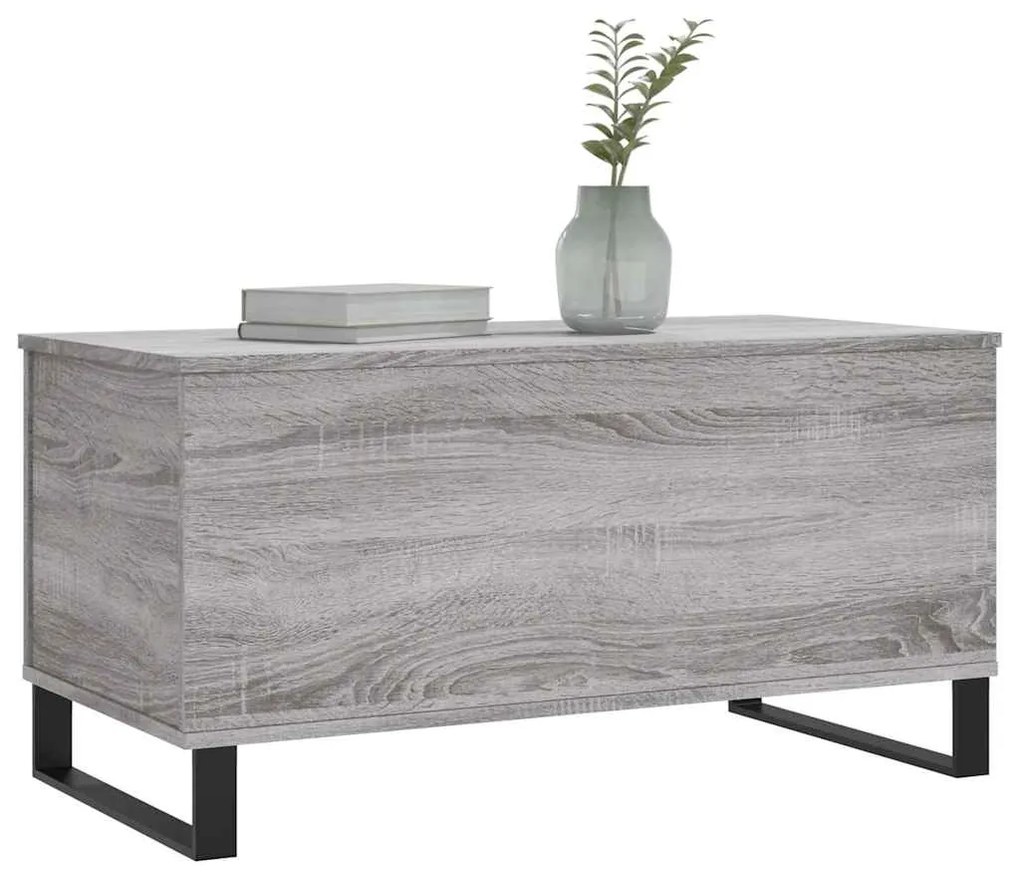 Mesa de centro 90x44,5x45 cm derivados de madeira cinza sonoma