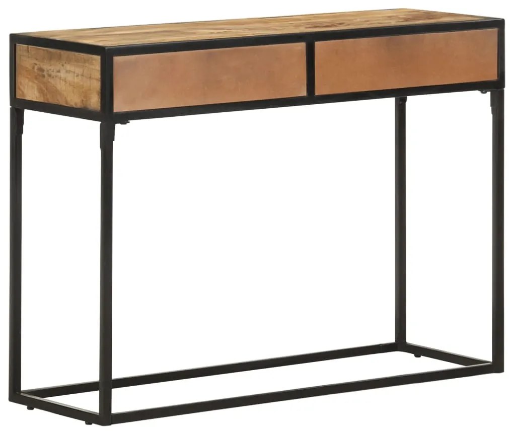 Mesa consola 100x35x75 cm madeira de mangueira maciça