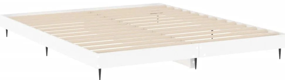 Estrutura de cama 120x200 cm derivados de madeira branco