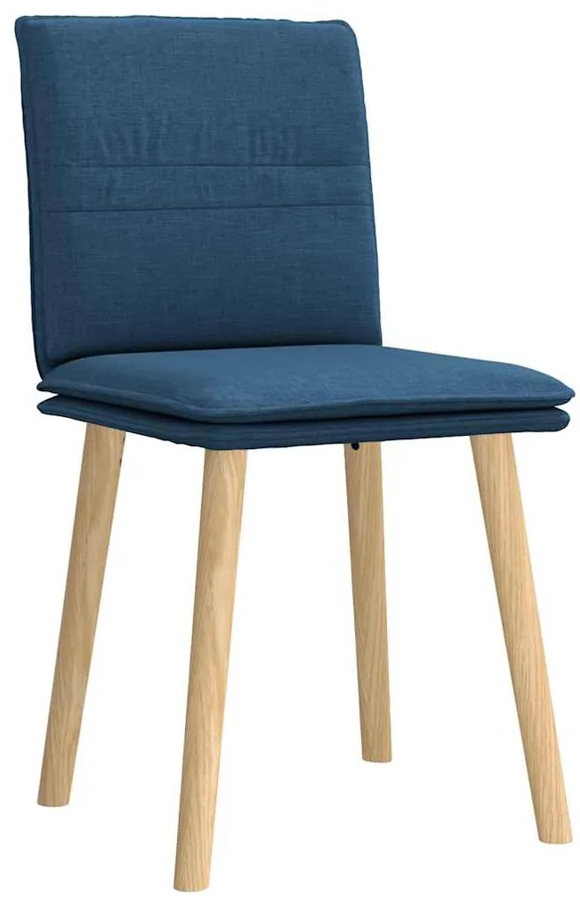 Cadeiras de jantar 2 pcs tecido azul