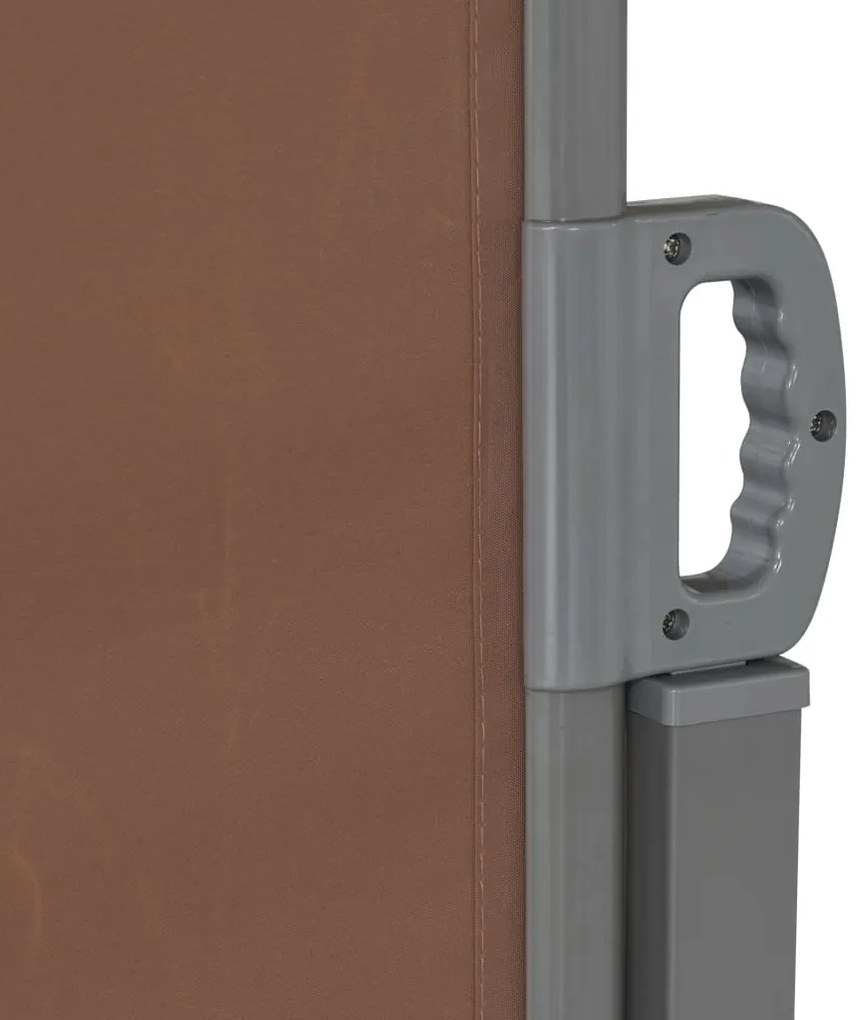 Toldo lateral retrátil 160x600 cm castanho