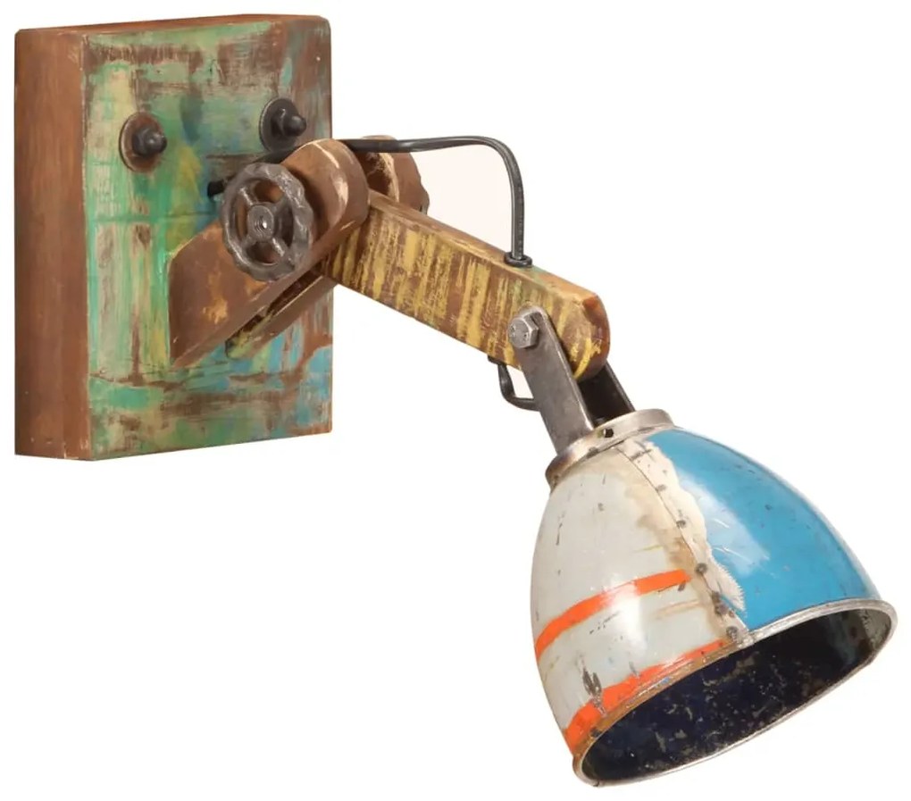 Candeeiro de parede redondo estilo industrial E27 multicor
