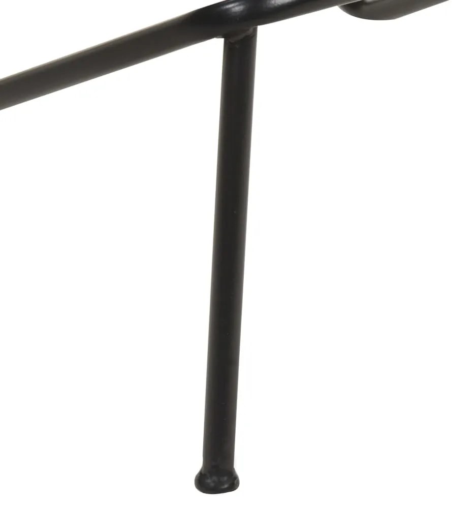 Bancos de bar 4 pcs couro genuíno preto